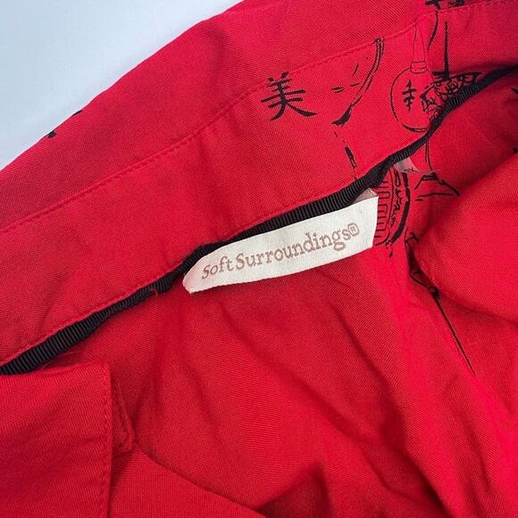 Soft Surroundings Tunic Shirt Pagoda Asian Kimono Sz Large L French Knit Buttons - Picture 5 of 10